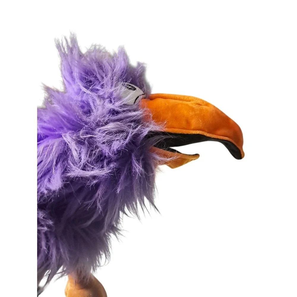 Kolden Toys Purple Toko‎ Bird Hand Puppet Squeaks Squawking Hairy Rare Color